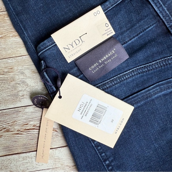 Women’s NYDJ Marilyn Straight Leg Cropped Jeans Lift + Tuck Technology Size 00 - Picture 7 of 10